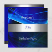 ブルースワールシルバートリム29thバースデーパーティー 招待状 (正面/裏面)