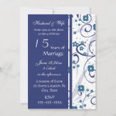 ブルースワールズ 15周年パーティー招待状カード 招待状 (裏面)