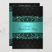 ブルースワールダマスク |バチェロレッテ招待状 招待状 (正面/裏面)