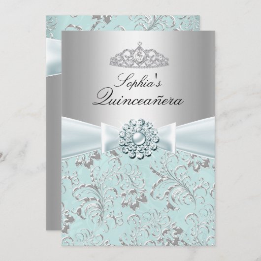 ブルースワールティアラキンセアニェラの発表 招待状 (正面/裏面)