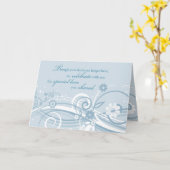 ブルースワールパパ喪失記念日 カード (黄色い花)