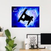 ブルースワール吹雪 ポスター (ホームオフィス)