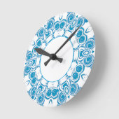 ブルースワール時計 ラウンド壁時計 (傾斜)