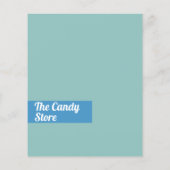 ブルースワール棒つきキャンデー、製菓供給の広告 チラシ (裏面)