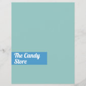 ブルースワール棒つきキャンデー、製菓供給の広告 チラシ (裏面)