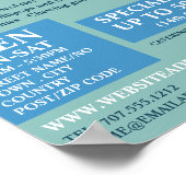 ブルースワール棒つきキャンデー、製菓供給の広告 ポスター (角)