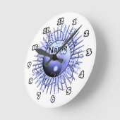 ブルースワール陰陽 ラウンド壁時計 (傾斜)