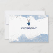 ブルースーツとボウタイのダッパー・ボーイ・バニー サンキューカード (裏面)