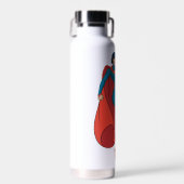 ブルースーツを着たスーパーガール ウォーターボトル (正面)