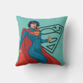 ブルースーツを着たスーパーガール クッション (裏面)