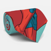 ブルースーツを着たスーパーガール ネクタイ (ロール)