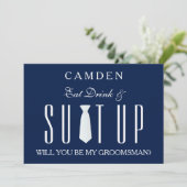 ブルースーツップは私のグルームスマンになる 招待状 (スタンド正面)