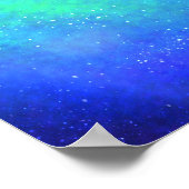 ブルースーパーノヴァ – デジ鮮やかタルアートプリント ポスター (角)