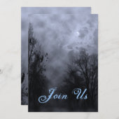 ブルース幽霊のよく出るキーカスタム招待状 招待状 (正面/裏面)