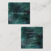 ブルース抽象芸術美しいスタイリスト スクエア名刺 (正面/裏面)