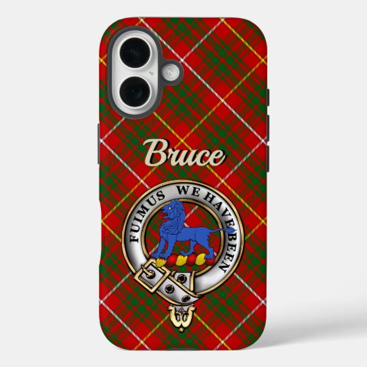 ブルース氏族のバッジとタータン柄のiPhone/iPadケース Case-Mate iPhoneケース (裏面)