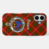ブルース氏族のバッジとタータン柄のiPhone/iPadケース Case-Mate iPhoneケース (裏面 (横))