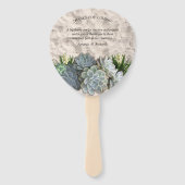 ブルース淡い色のの色合い ハンドファン (裏面)