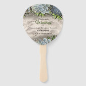 ブルース淡い色のの色合い ハンドファン (正面)