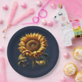 ブルース素朴ンフラワー結婚ズブライダルシャワー ペーパープレート (パーティー)