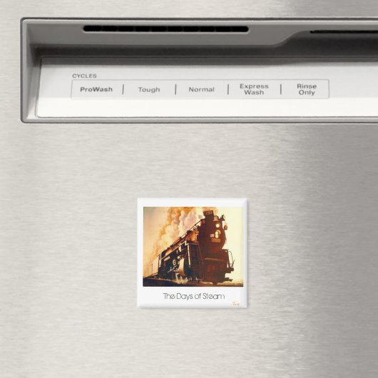 ブルース絵画の「蒸気の日」から マグネット (インサイチュ (食洗機))