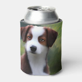 ブルース縁どザコリー子犬クーラーボックス 缶クーラー (缶正面)