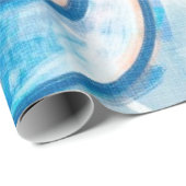 ブルース霜の降りたアートラッピング紙 ラッピングペーパー (ロールコーナー)