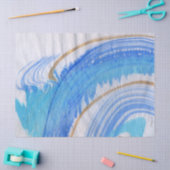 ブルース016抽象芸術水彩色彩の鮮やかティッシュペーパー 薄葉紙 (クラフト)