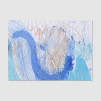 ブルース023抽象芸術水彩色彩の鮮やかティッシュペーパー 薄葉紙