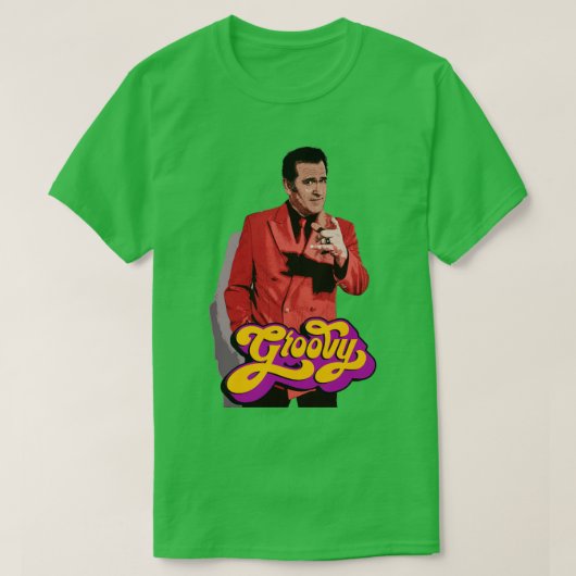 ブルース・キャンベル・グルービー Tシャツ (デザイン正面)