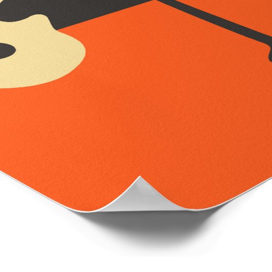 ブルース&ジャズサクソフォン抽象芸術アートポスター ポスター (角)