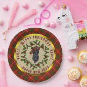 ブルース・スコットランド犬のクリスマス ペーパープレート (パーティー)