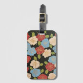 ブルース、ピンクス、グリーン、金ゴールド付きの荷物タグ ラゲッジタグ (正面縦)