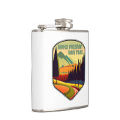 ブルース・フリーマン鉄道トレイルの色 フラスク (右)