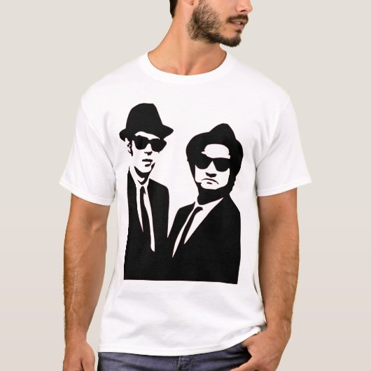 ブルース・ブラザーズのジェイクとエルウッド Tシャツ (正面)