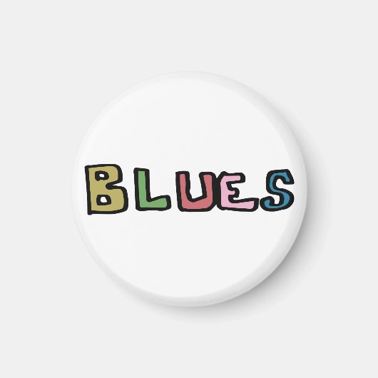 "ブルース" マグネット (正面)