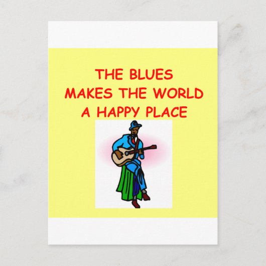 ブルース・ミュージック ポストカード (正面)