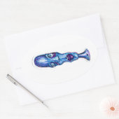 ブルース 楕円形シール (封筒)