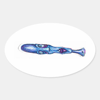 ブルース 楕円形シール