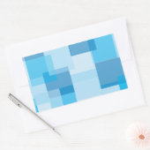 ブルース 長方形シール (封筒)