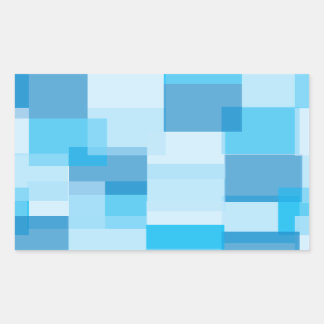 ブルース 長方形シール