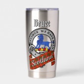 ブルース Clan バッジ & タートン 保温保冷タンブラー (正面)