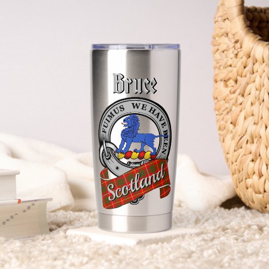 ブルース Clan バッジ & タートン 保温保冷タンブラー (リビング (回転後))
