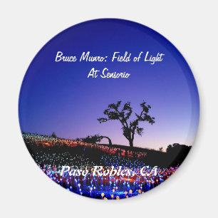 ブルースMunroのライト、Paso Robles、CA.の分野 マグネット