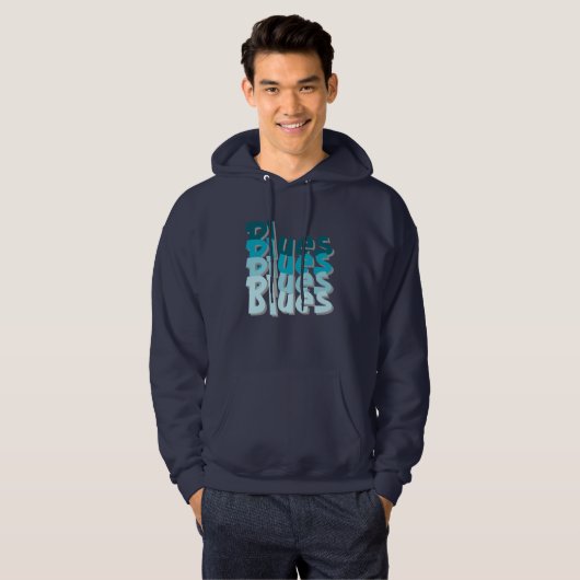ブルースTシャツ パーカ (正面フル)