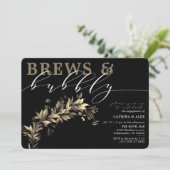 ブルーズバブルブラックビーググリーンリー婚約パーティ 招待状 (スタンド正面)