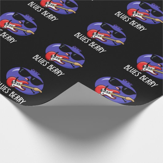 ブルーズベリーフおもしろいルーツプンダーク ラッピングペーパー (角)