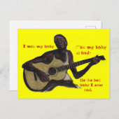 ブルーズマン恋しく思私のベビーボーイフレンドの夫の男 ポストカード (正面/裏面)