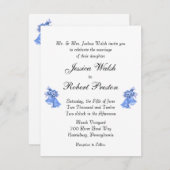 ブルーズ結婚ベル招待状 招待状 (正面/裏面)