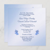 ブルーズ結婚ベル招待状 招待状 (正面/裏面)